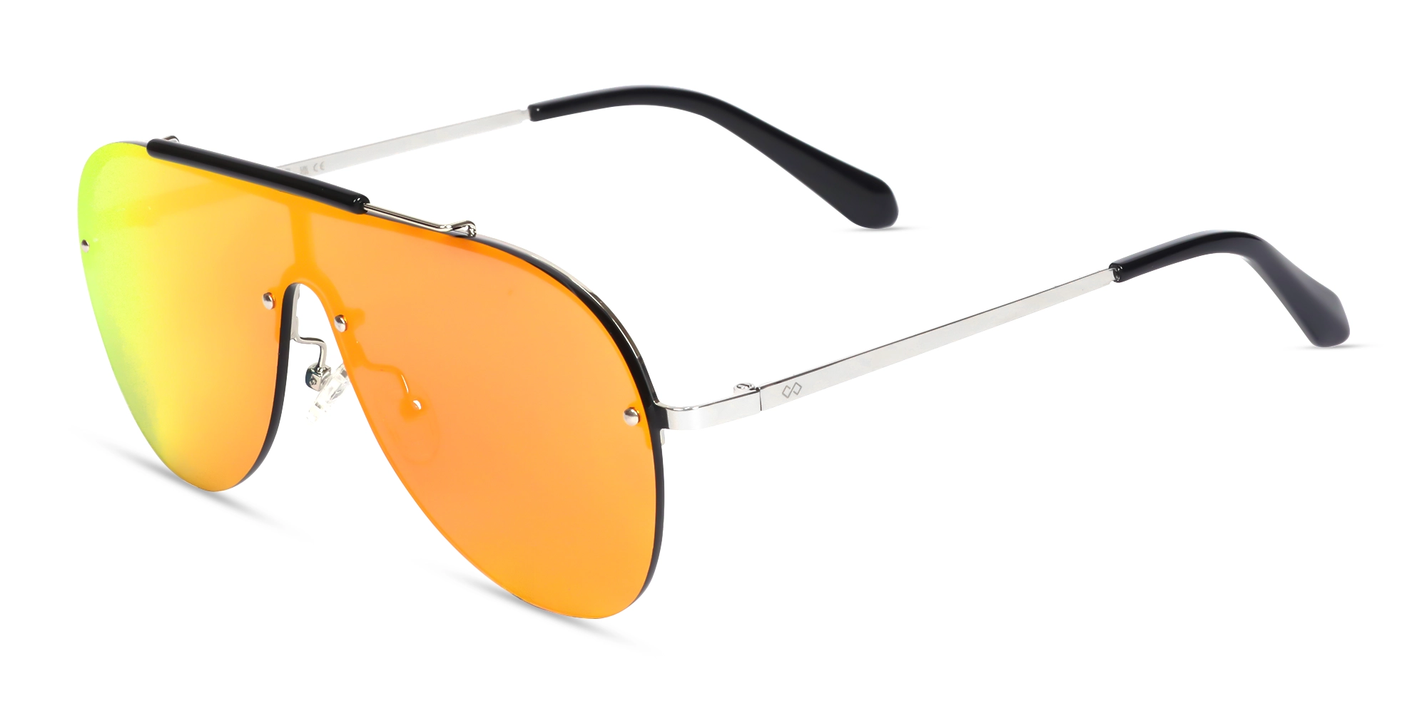 Pilot Red Mirrored Tint Sunglasses-3