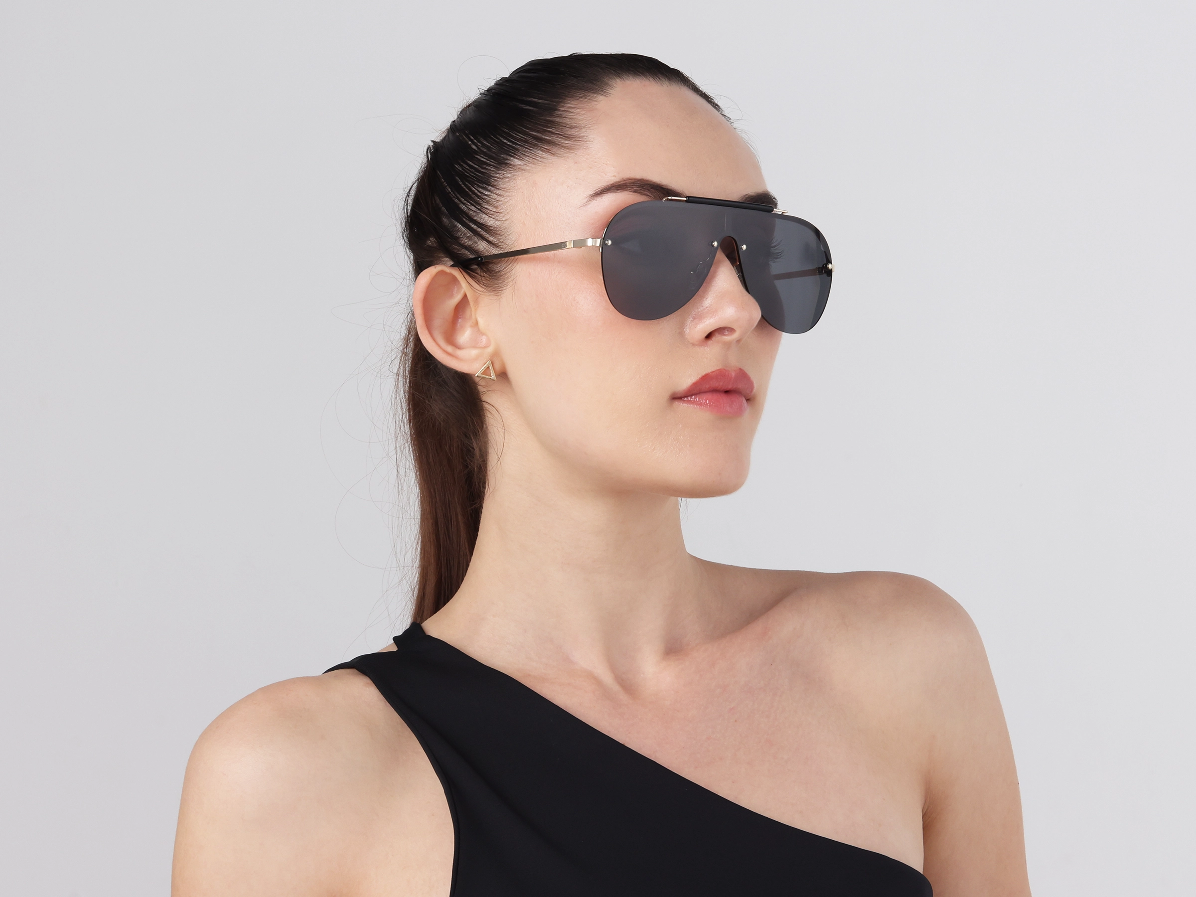 Metal Pilot Drak Grey Tint Sunglasses