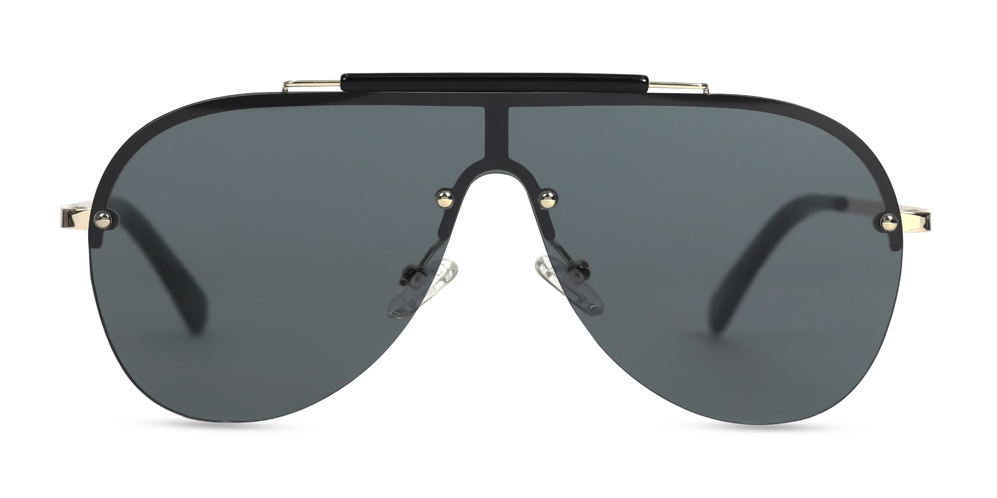 Metal Pilot Drak Grey Tint Sunglasses-1 Metal Pilot Drak Grey Tint Sunglasses-1