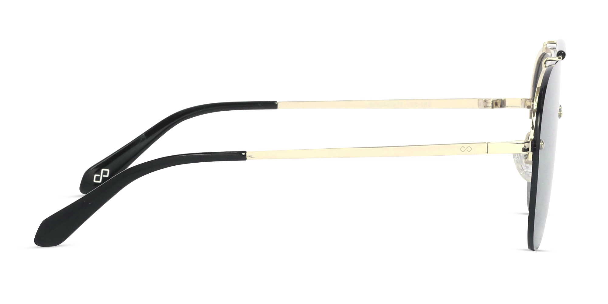 Metal Pilot Drak Grey Tint Sunglasses-4