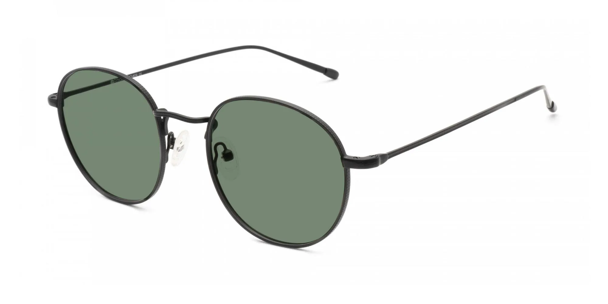 Round Metal Frame Sunglasses-2