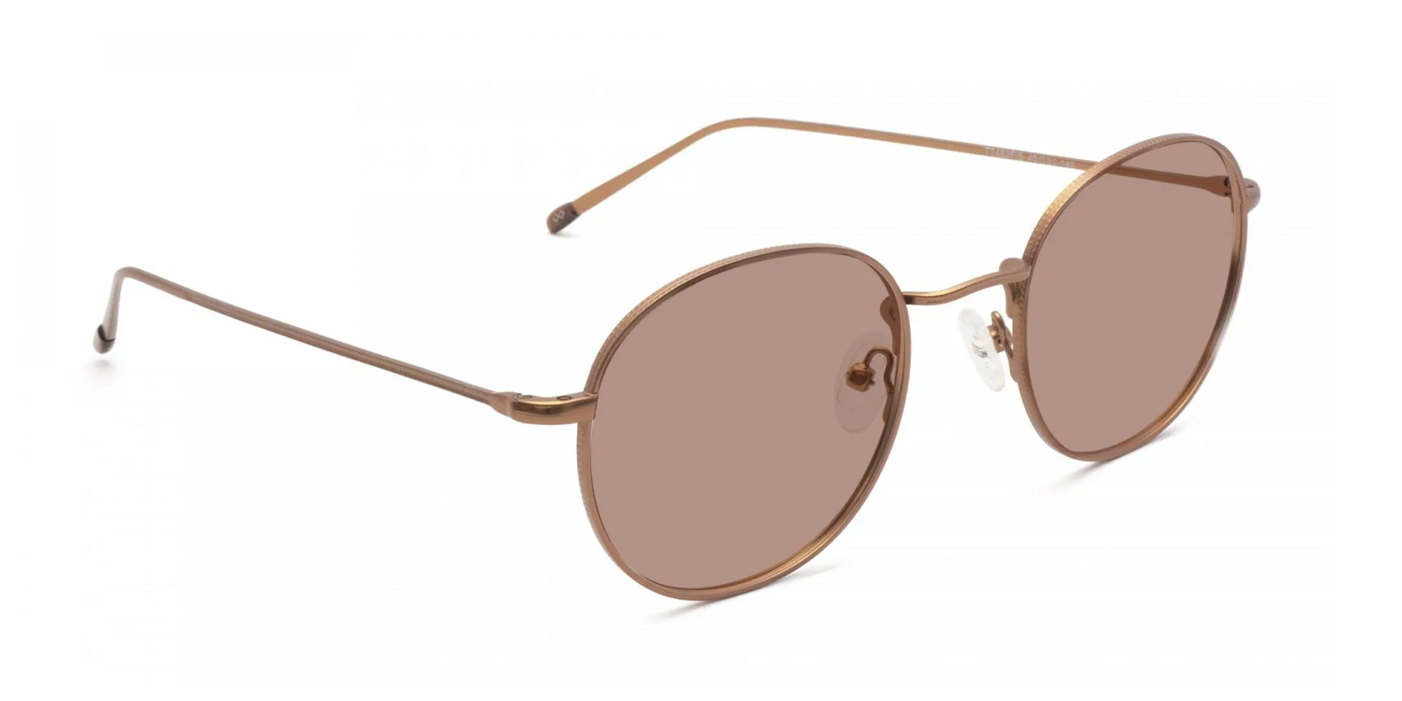 Round Brown Tinted Eyeglasses-2