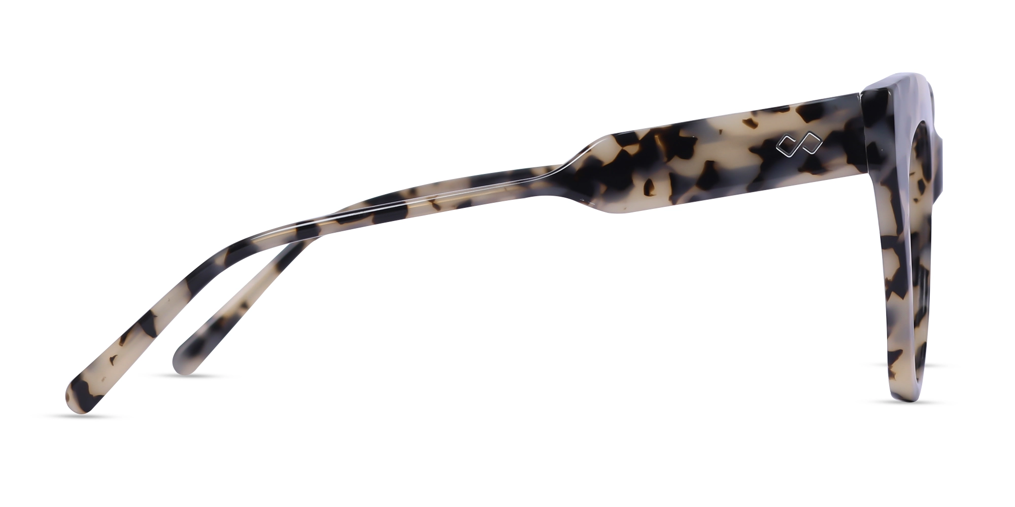 Beige Tortoise Cat-Eye Frame Sunglasses -4