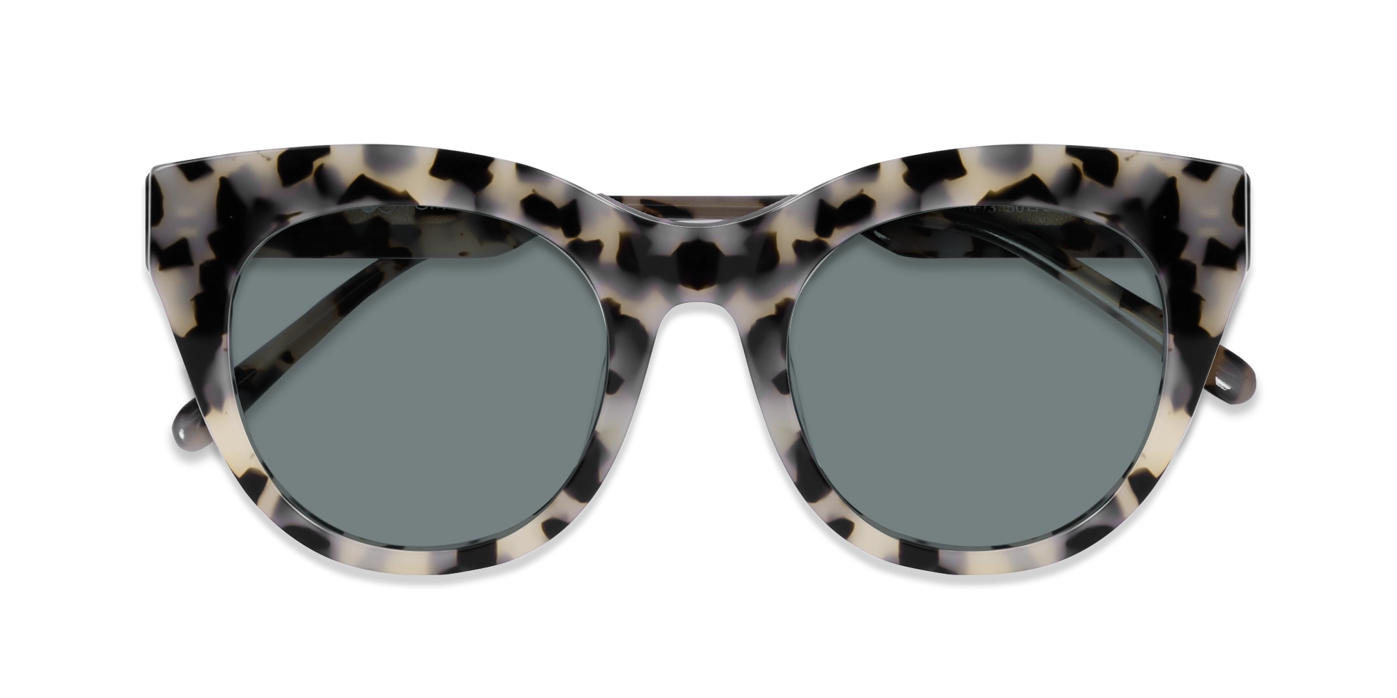 Beige Tortoise Cat-Eye Frame Sunglasses -6