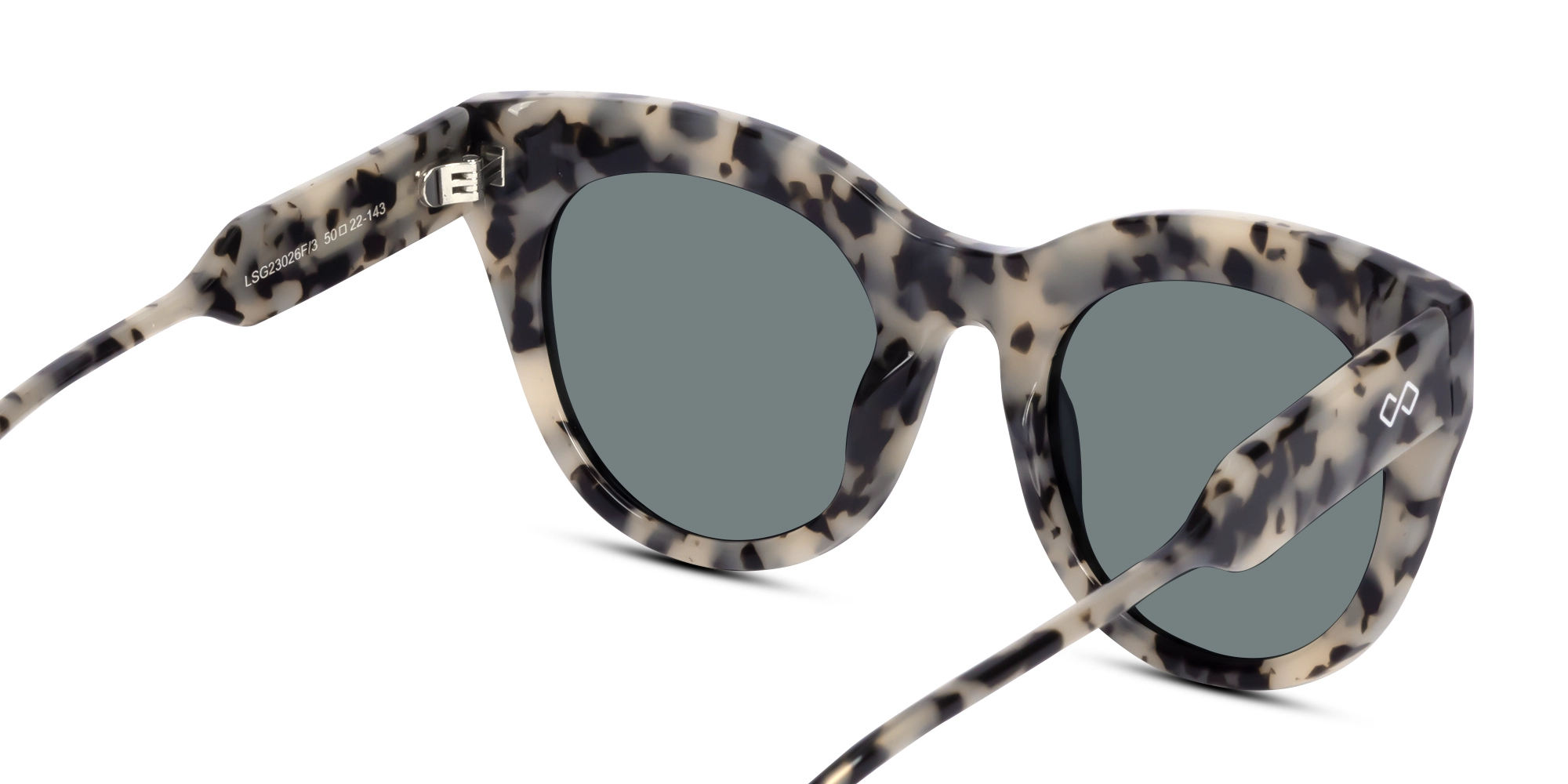 Beige Tortoise Cat-Eye Frame Sunglasses -4