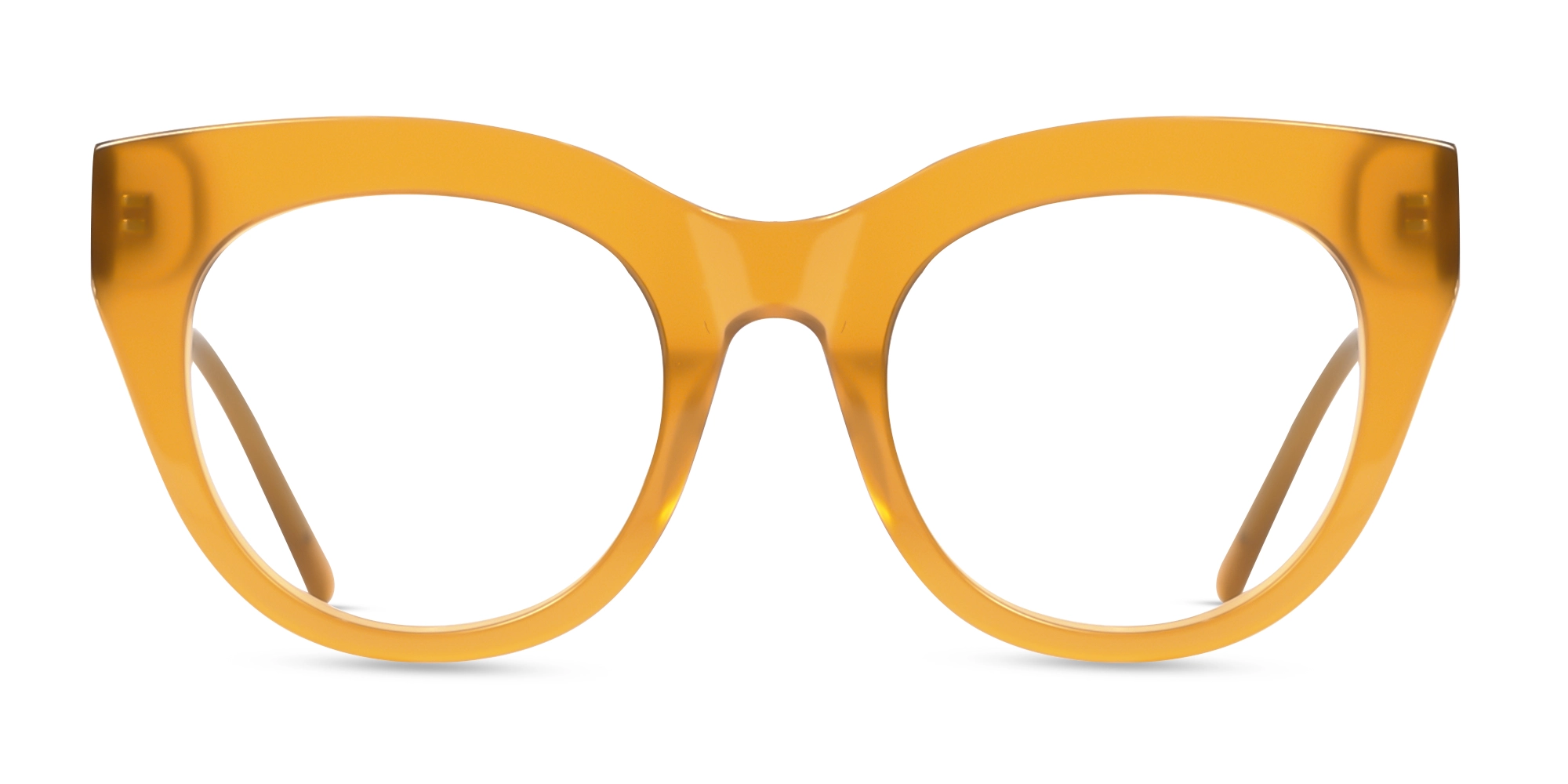 Brown Cat-Eye Full-Rim Glasses Brown Cat-Eye Full-Rim Glasses