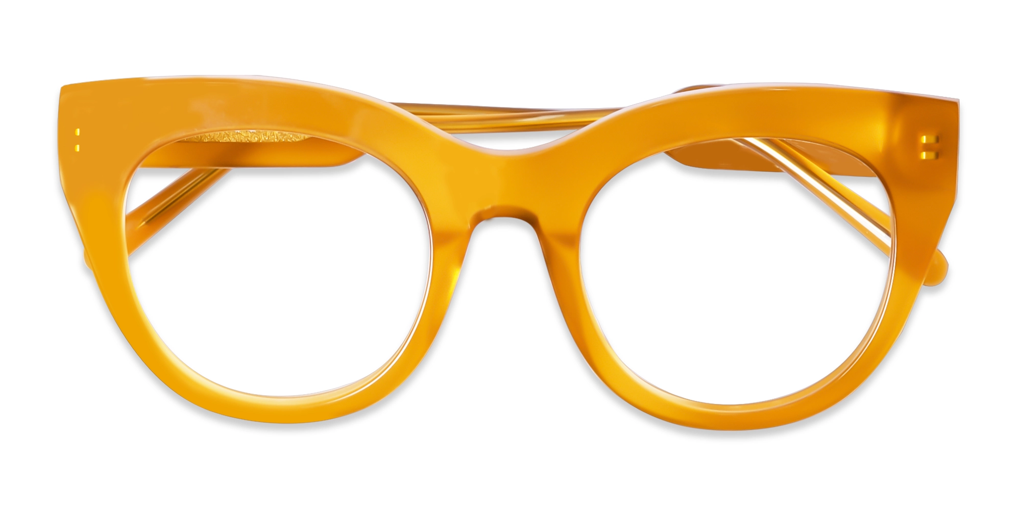 Brown Cat-Eye Full-Rim Glasses