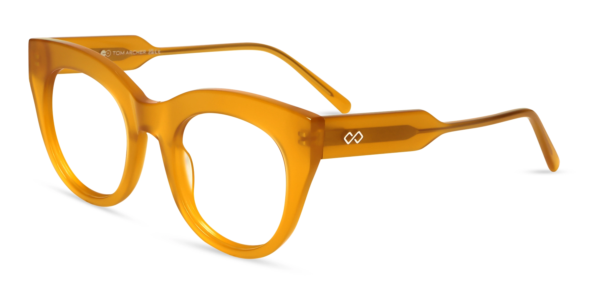 Brown Cat-Eye Full-Rim Glasses Brown Cat-Eye Full-Rim Glasses