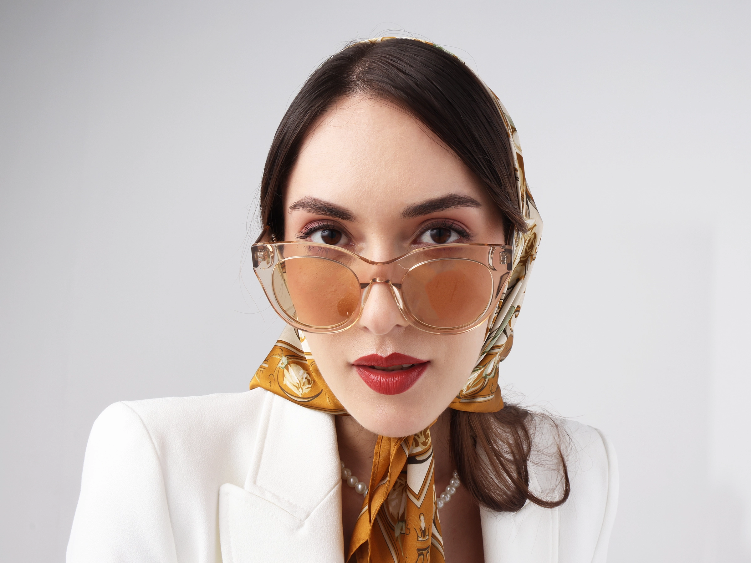 Acetate Cat-Eye Brown Tinted Sunglasses-11