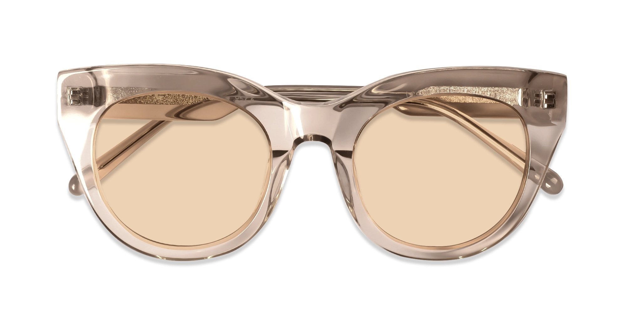 Acetate Cat-Eye Brown Tinted Sunglasses-6