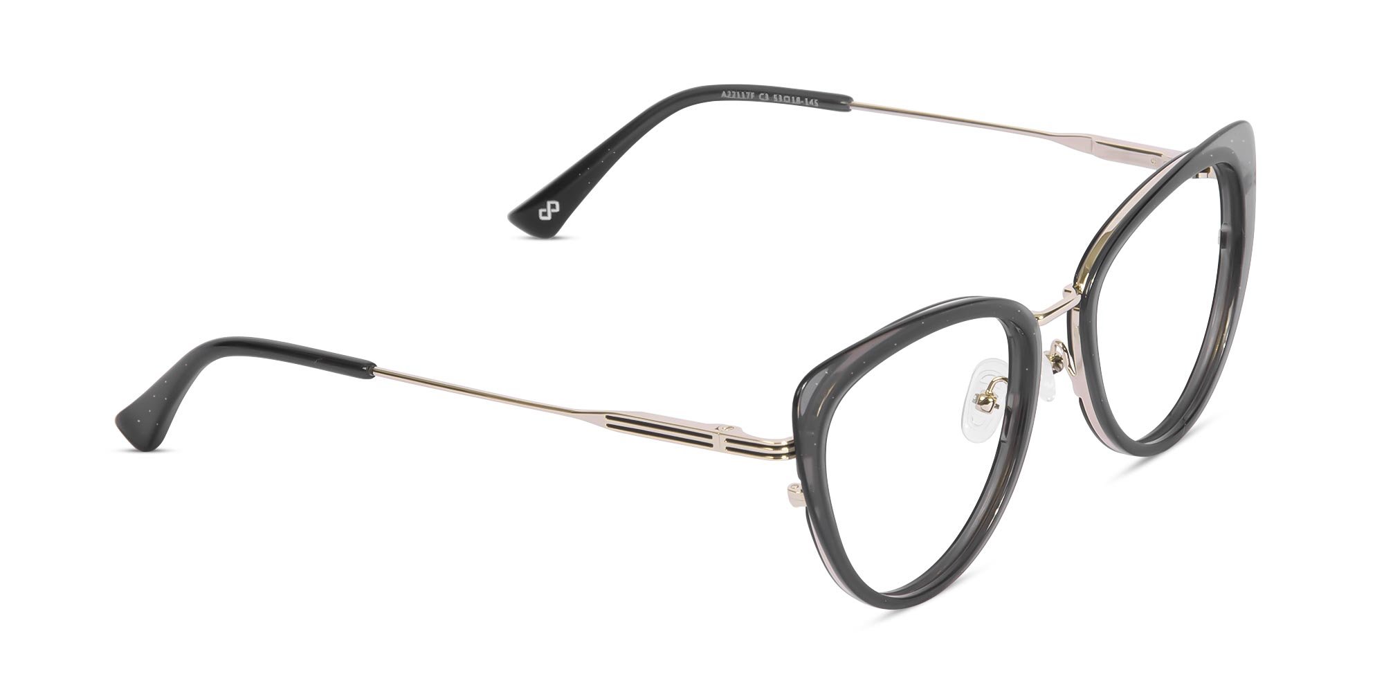 Crystal Grey Cat Eye Spectacle-2