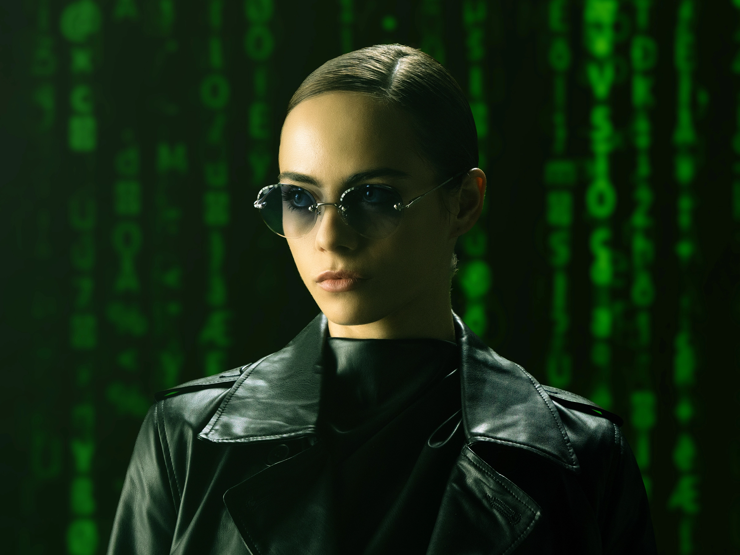 Silver and Black Marble Metal Rimless Sunglasses 41