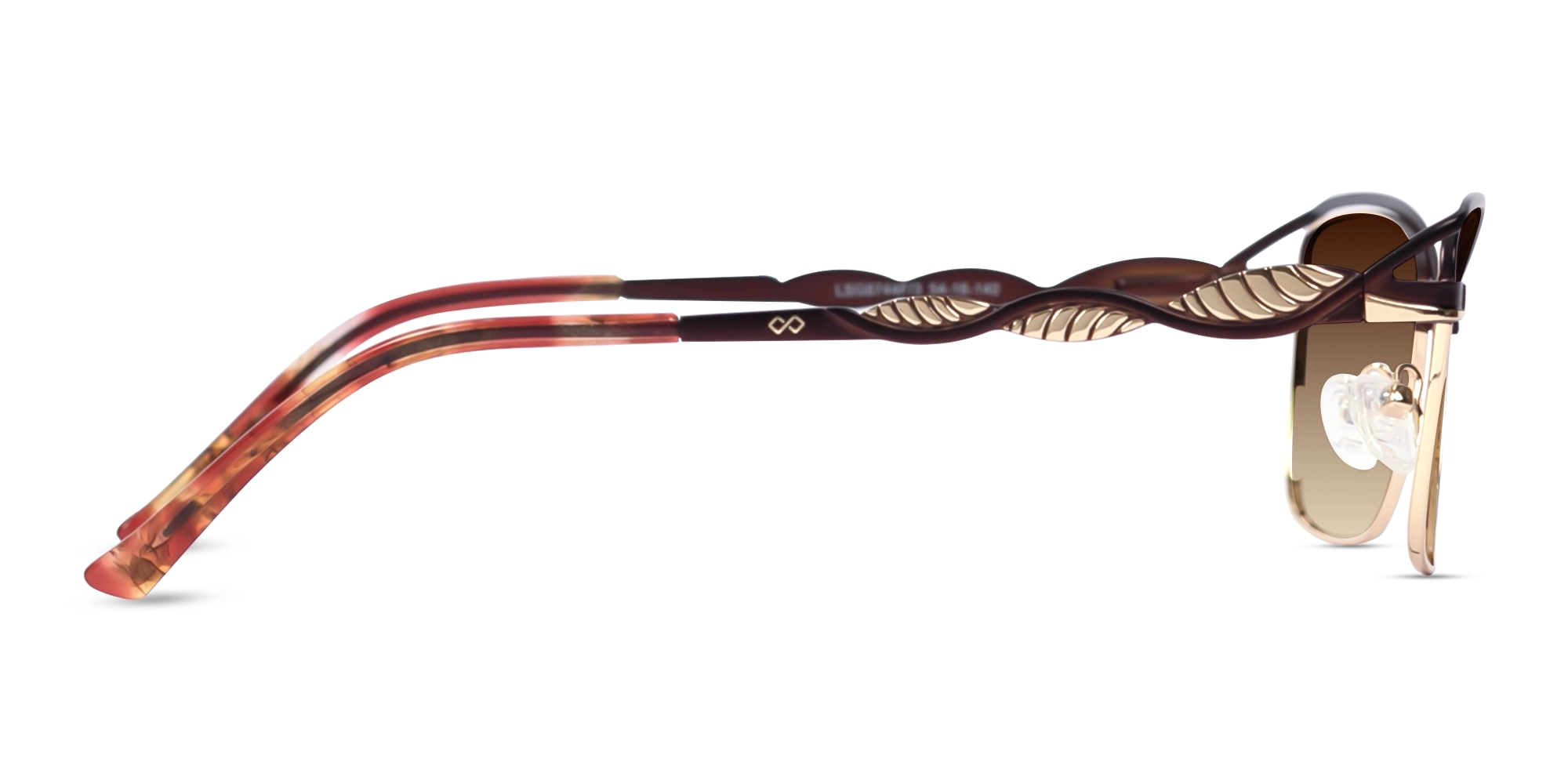 Matte Bronze & Gold Cat-Eye Sunglasses 4