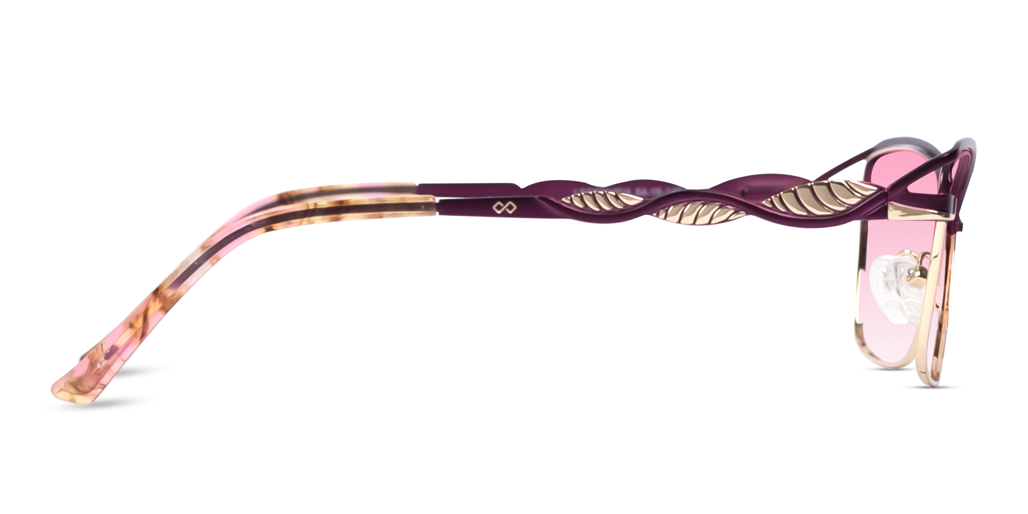 Matte Purple & Gold Cat-Eye Sunglasses 4