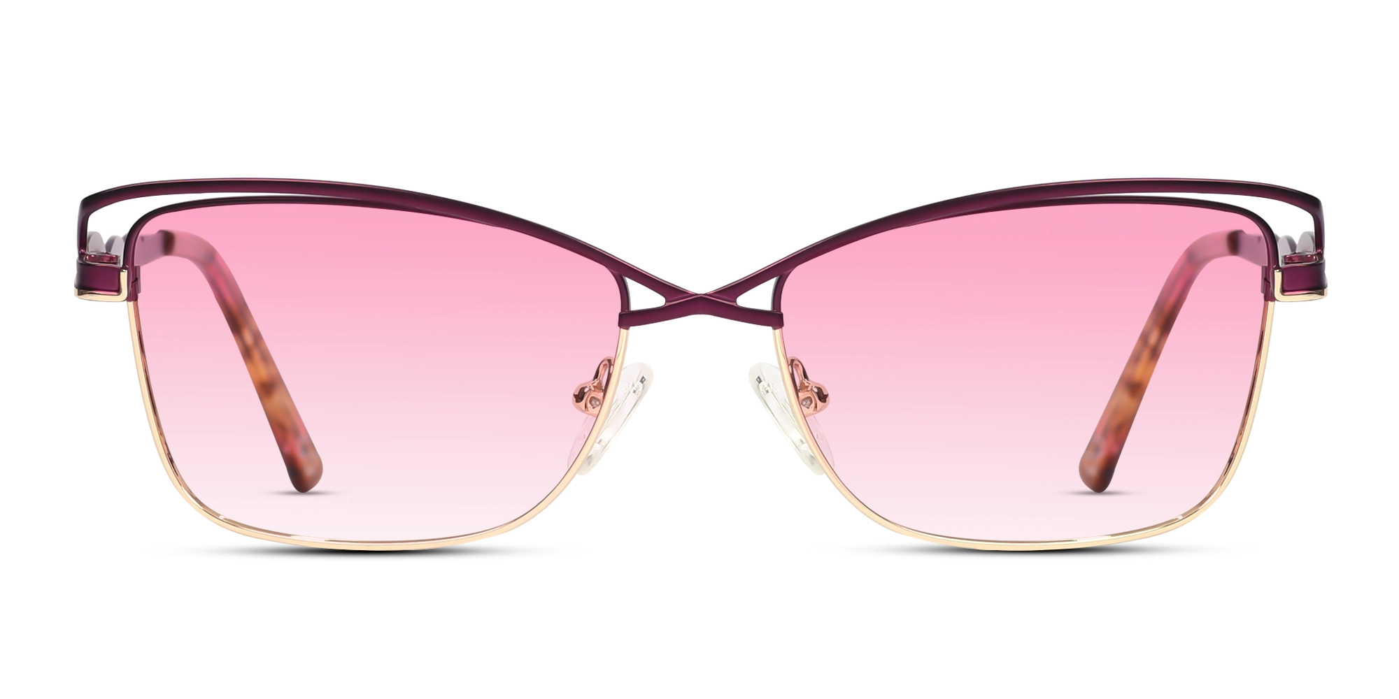 Matte Purple & Gold Cat-Eye Sunglasses 1 Matte Purple & Gold Cat-Eye Sunglasses 1