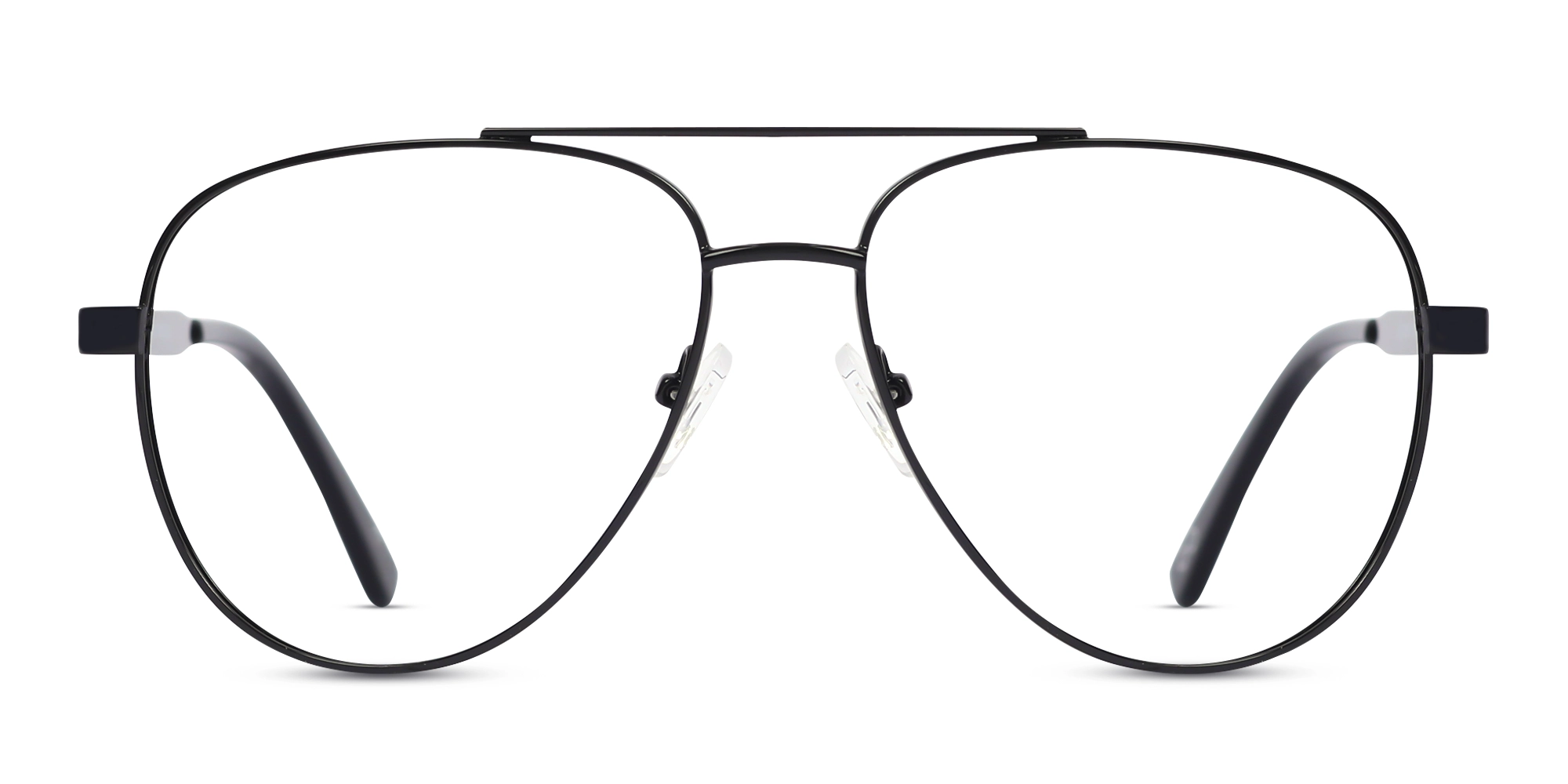 Metal Black Double Bridge Glasses