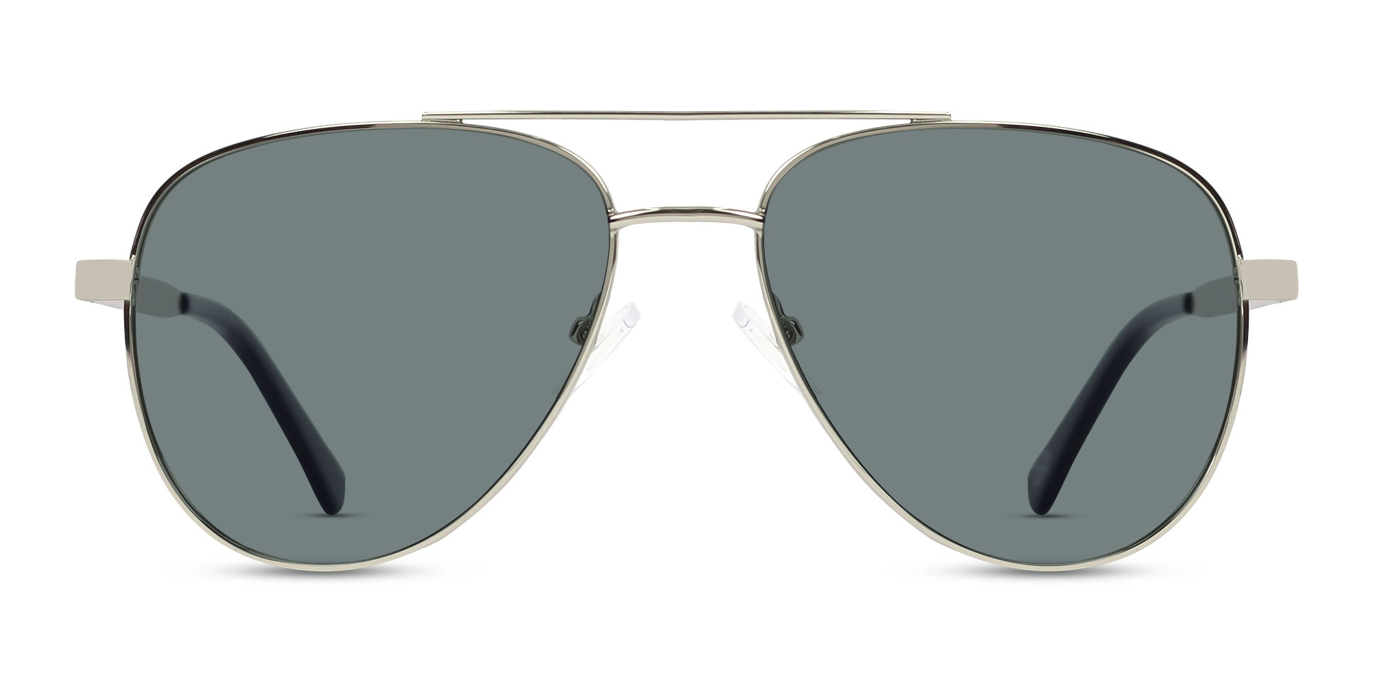 Silver Lightweight Double Bridge Metal Sunglasses 1 Silver Lightweight Double Bridge Metal Sunglasses 1