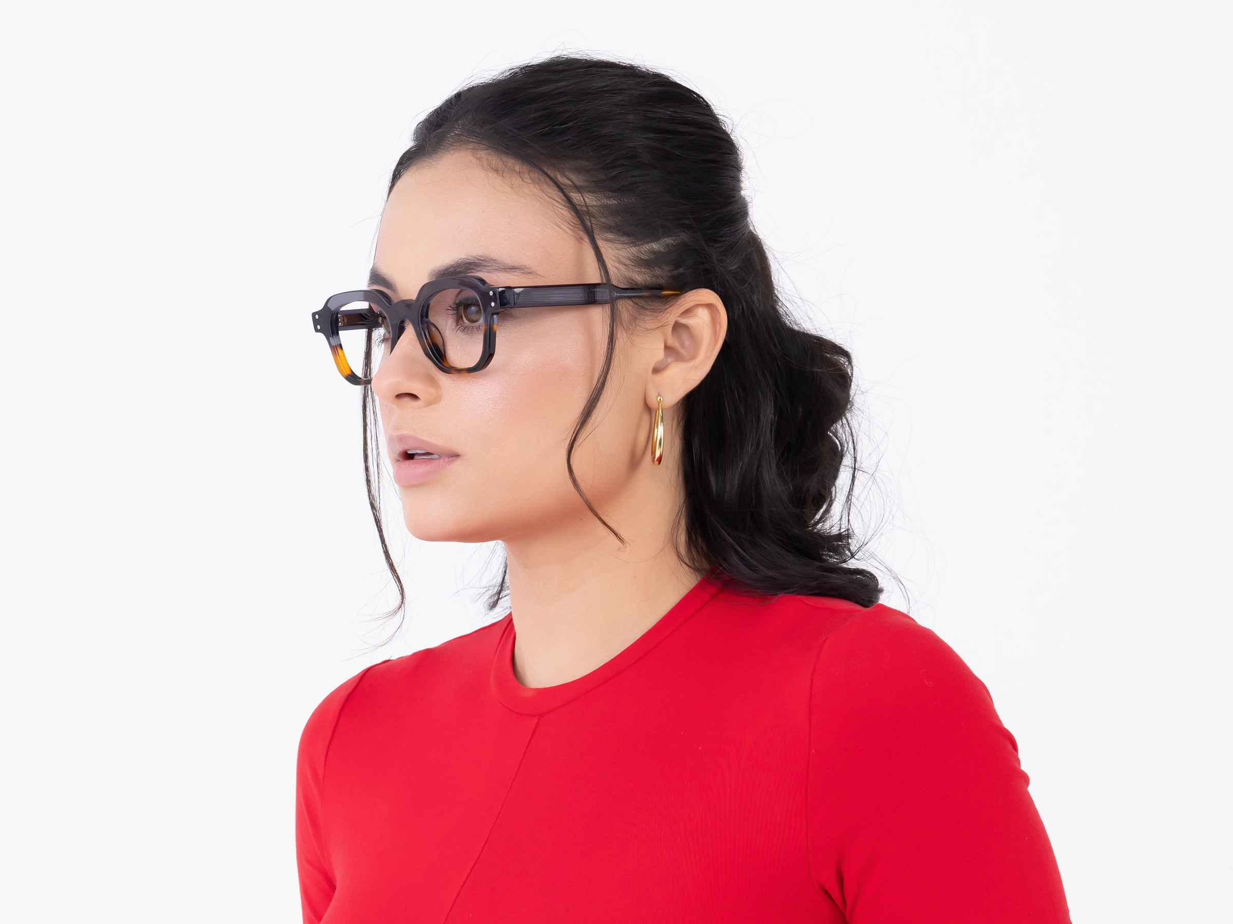 Grey Tortoise Shell Glasses