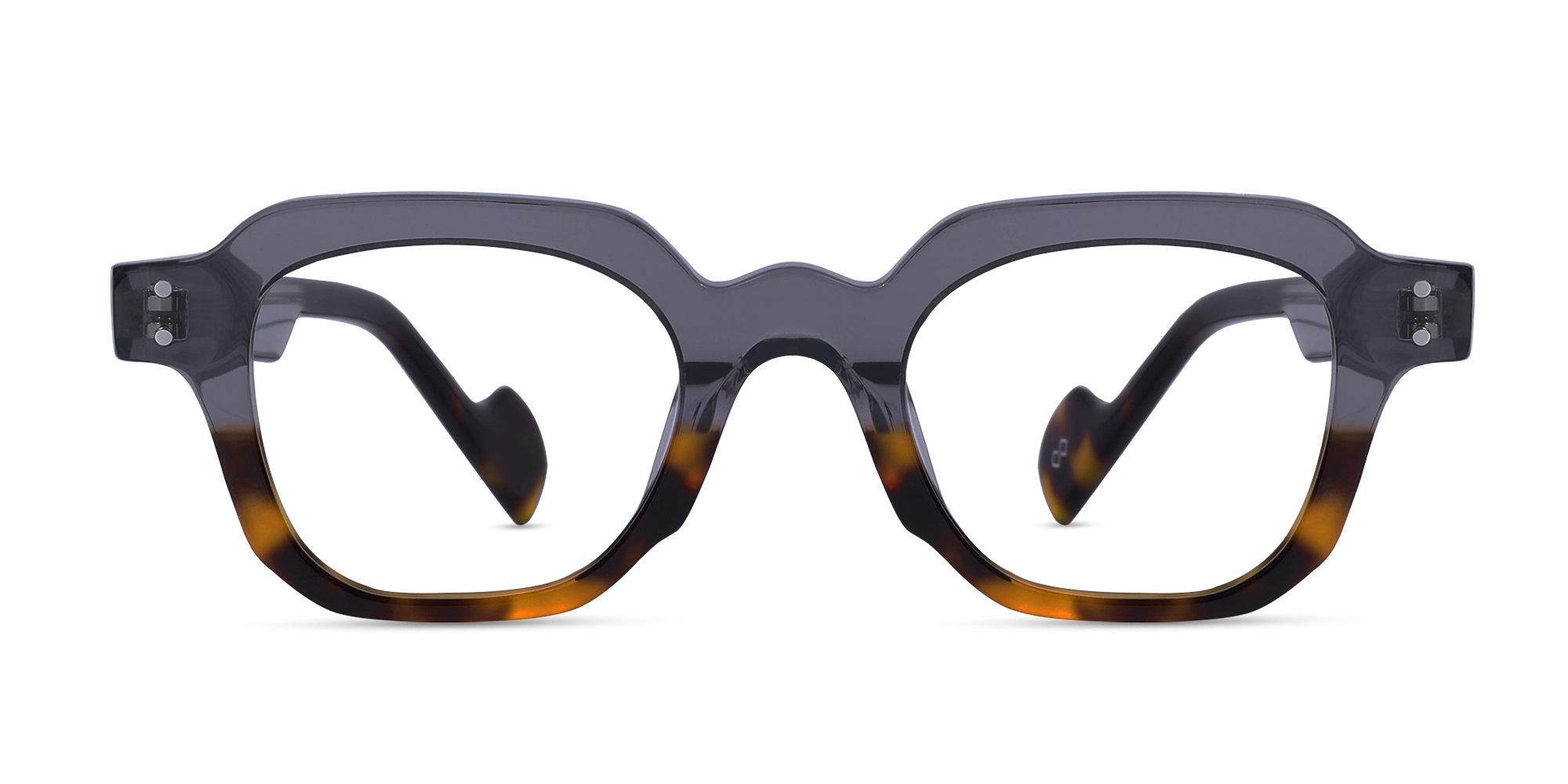 Grey Tortoise Shell Glasses-1