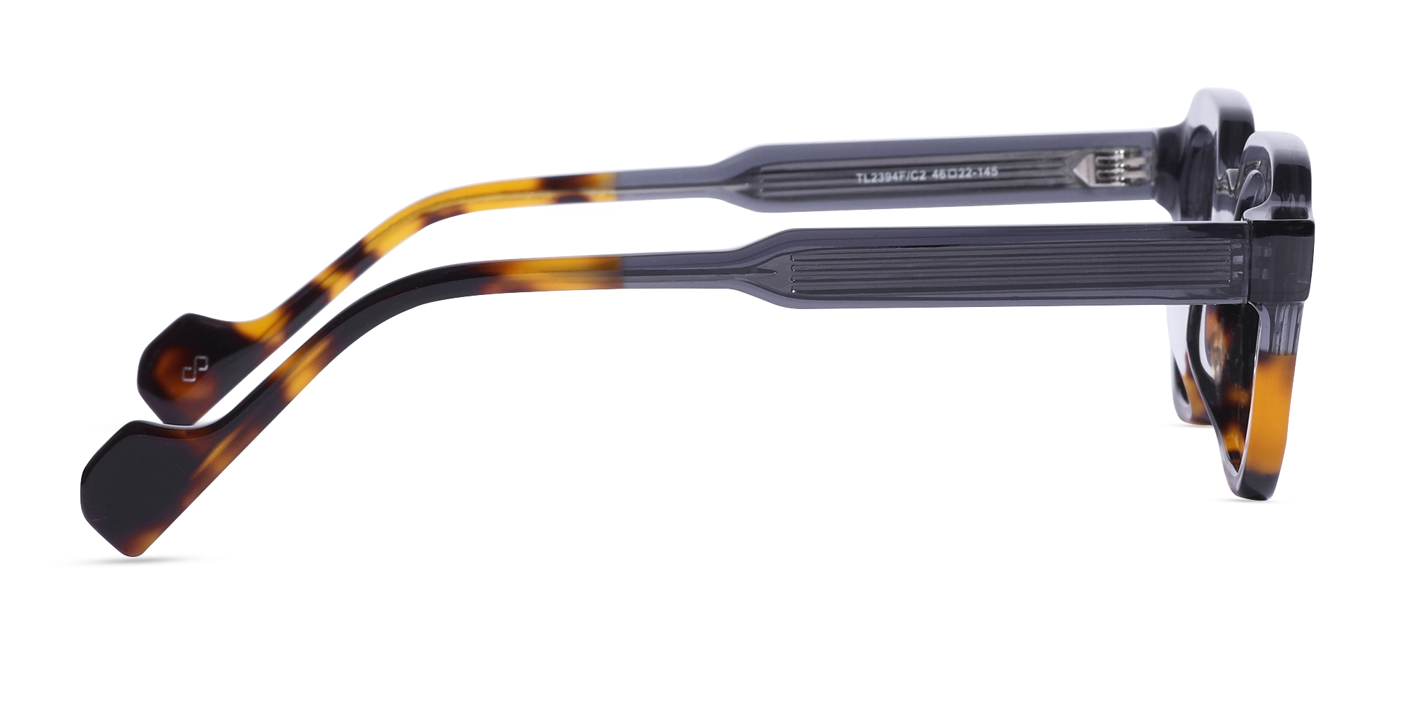 Grey Tortoise Shell Glasses-4