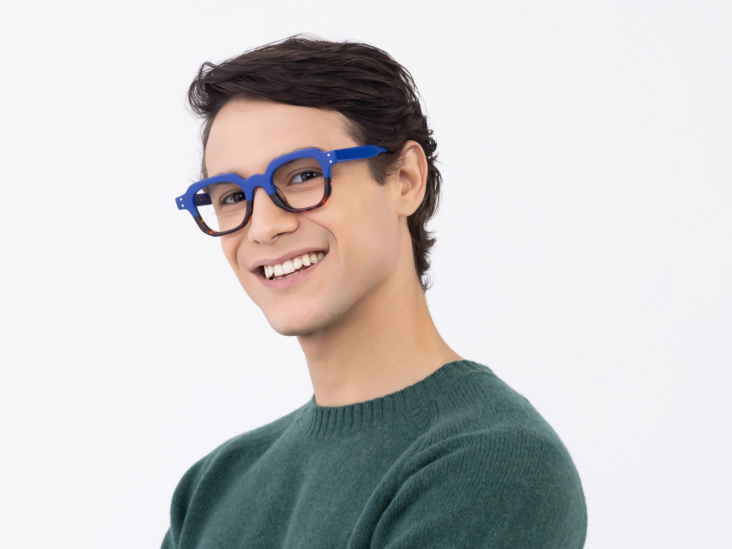 Blue And Tortoise Shell Glasses