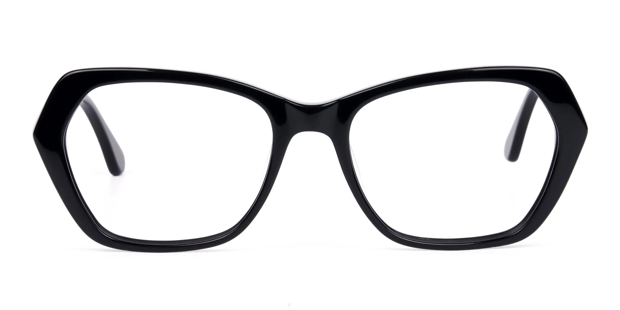 A28016F/1 - Full Rim Thick Black Cat Eye Glasses Frames