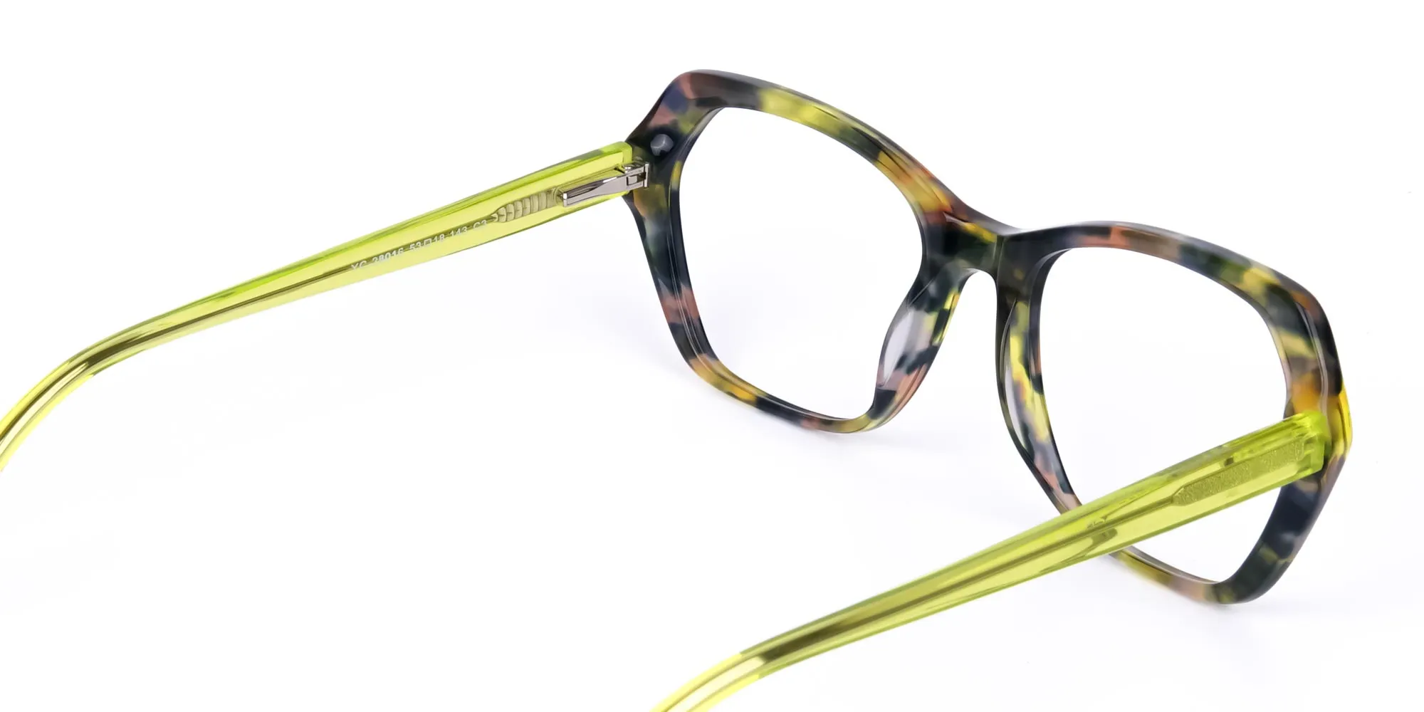 Green Tortoise Shell Cat Eye Glasses-2