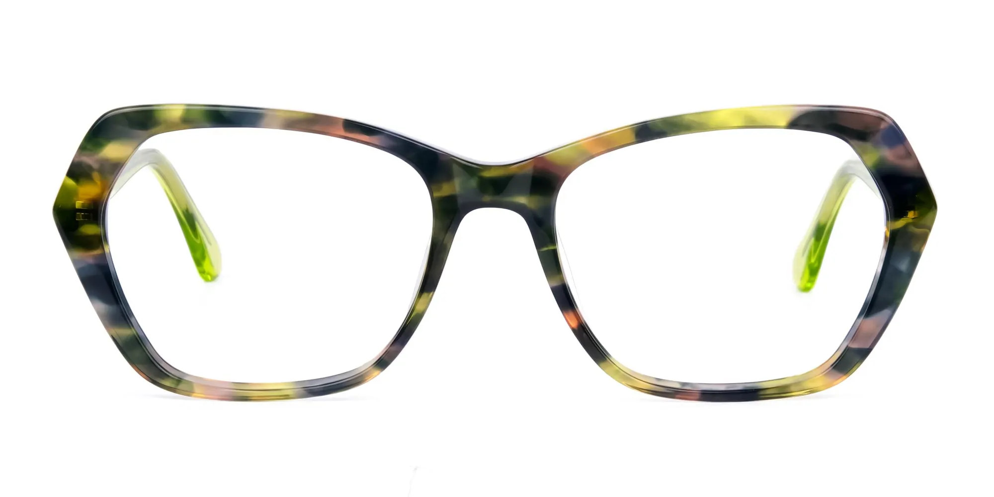 Green Tortoise Shell Cat Eye Glasses-2