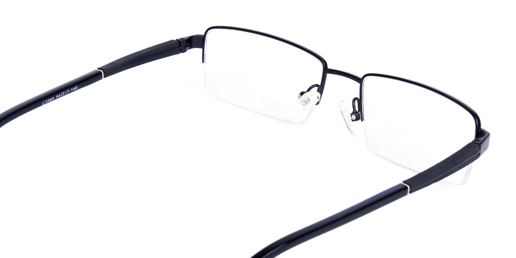 Black Thick Rectangle Glasses Frames-2