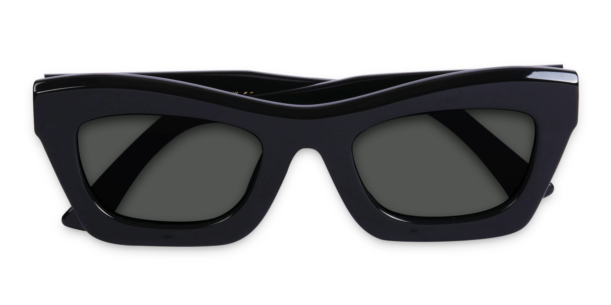 Womens Black Cat Eye Sunglasses-6