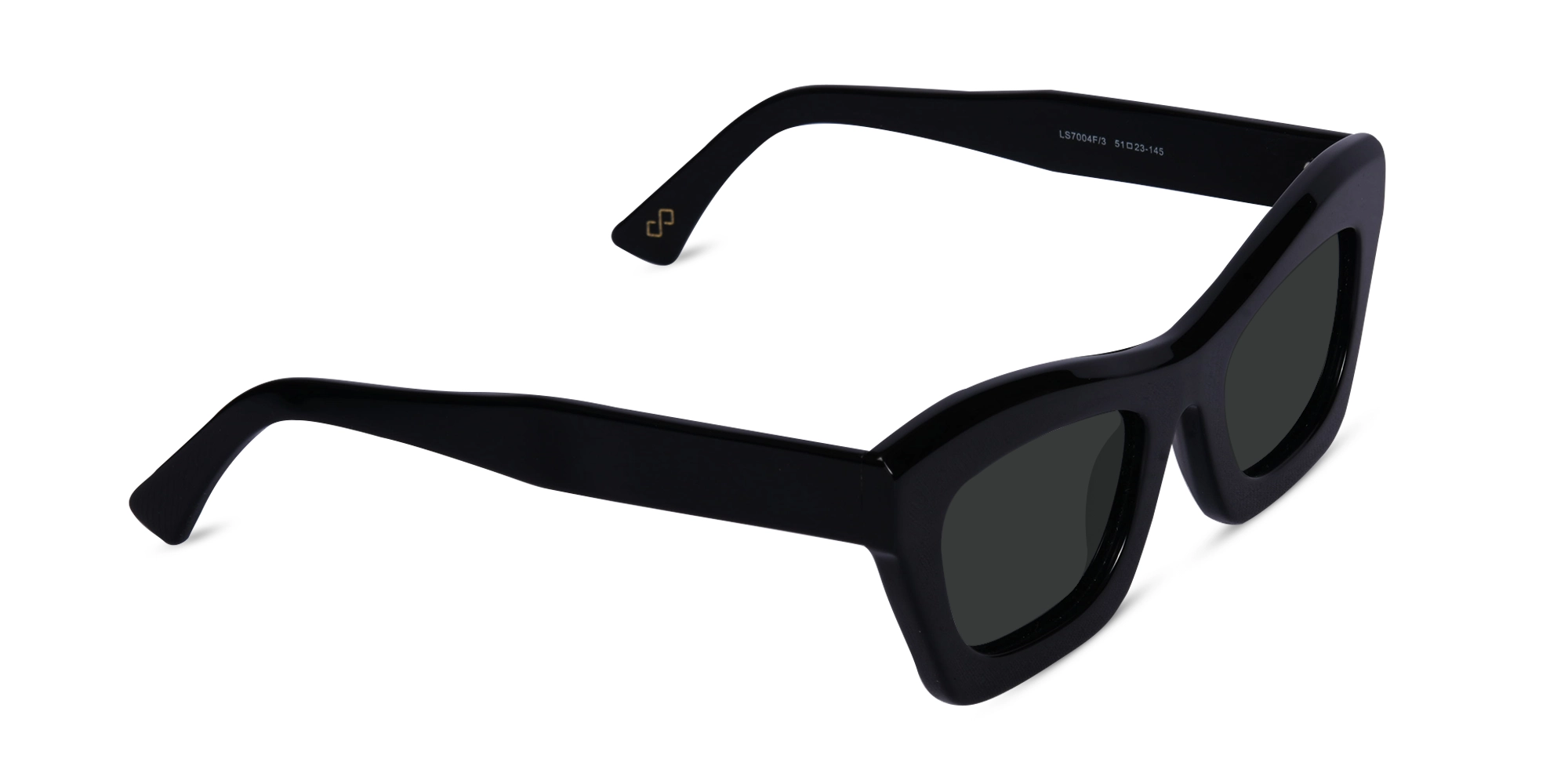 Womens Black Cat Eye Sunglasses-2
