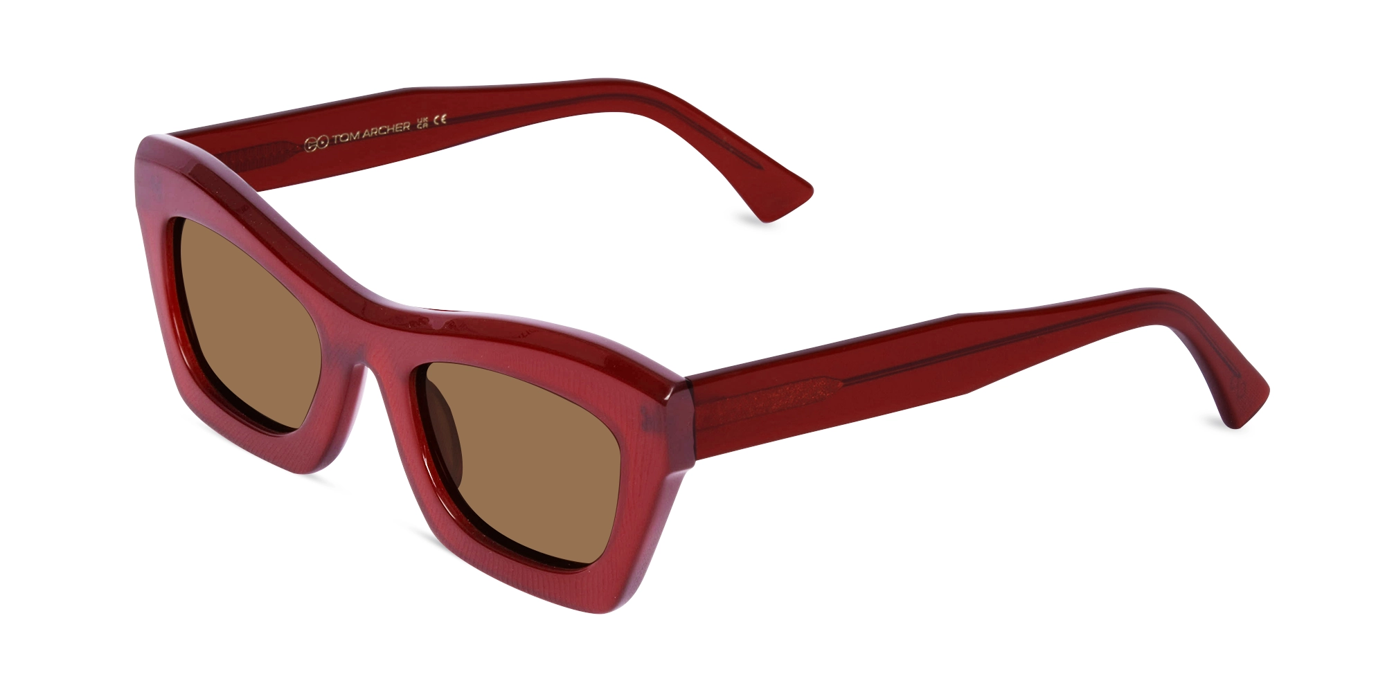 Red Thick Frame Sunglasses-3 Red Thick Frame Sunglasses-3