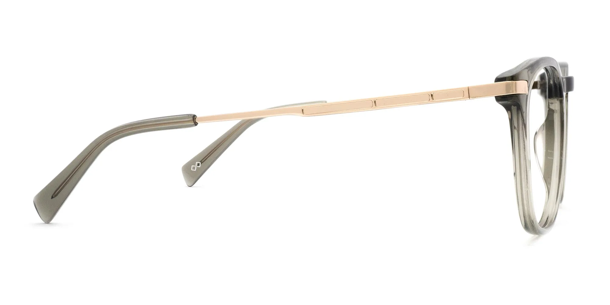 Crystal Grey Square Glasses For Men & Women-2