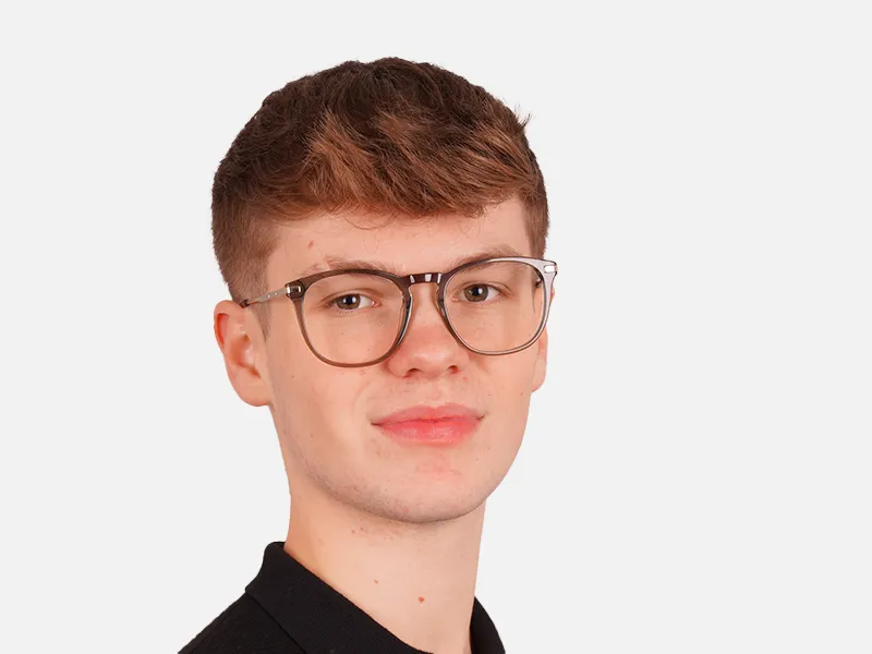 Crystal Grey Square Glasses For Men & Women-2