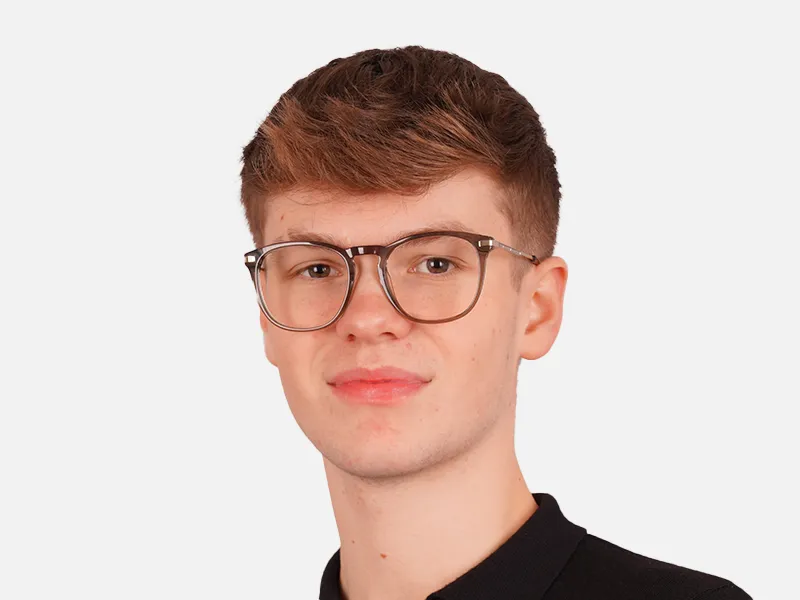 Crystal Grey Square Glasses For Men & Women-2