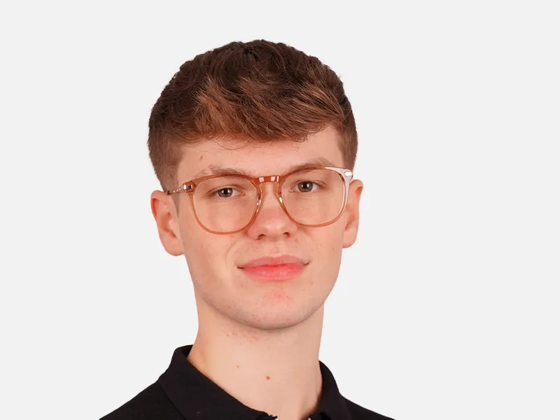 Crystal Brown & Gold Eyeglasses For Men & Women-2