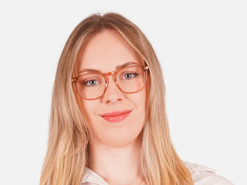 Crystal Brown & Gold Eyeglasses For Men & Women-2