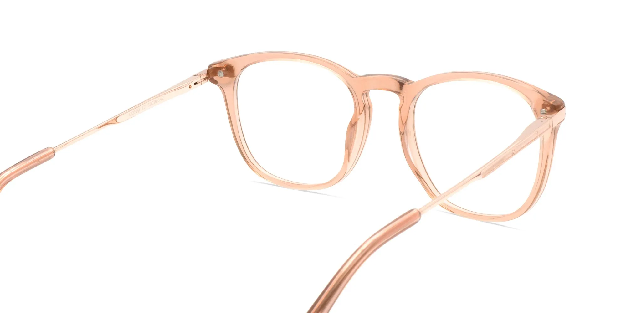 Crystal Brown & Gold Eyeglasses For Men & Women-2