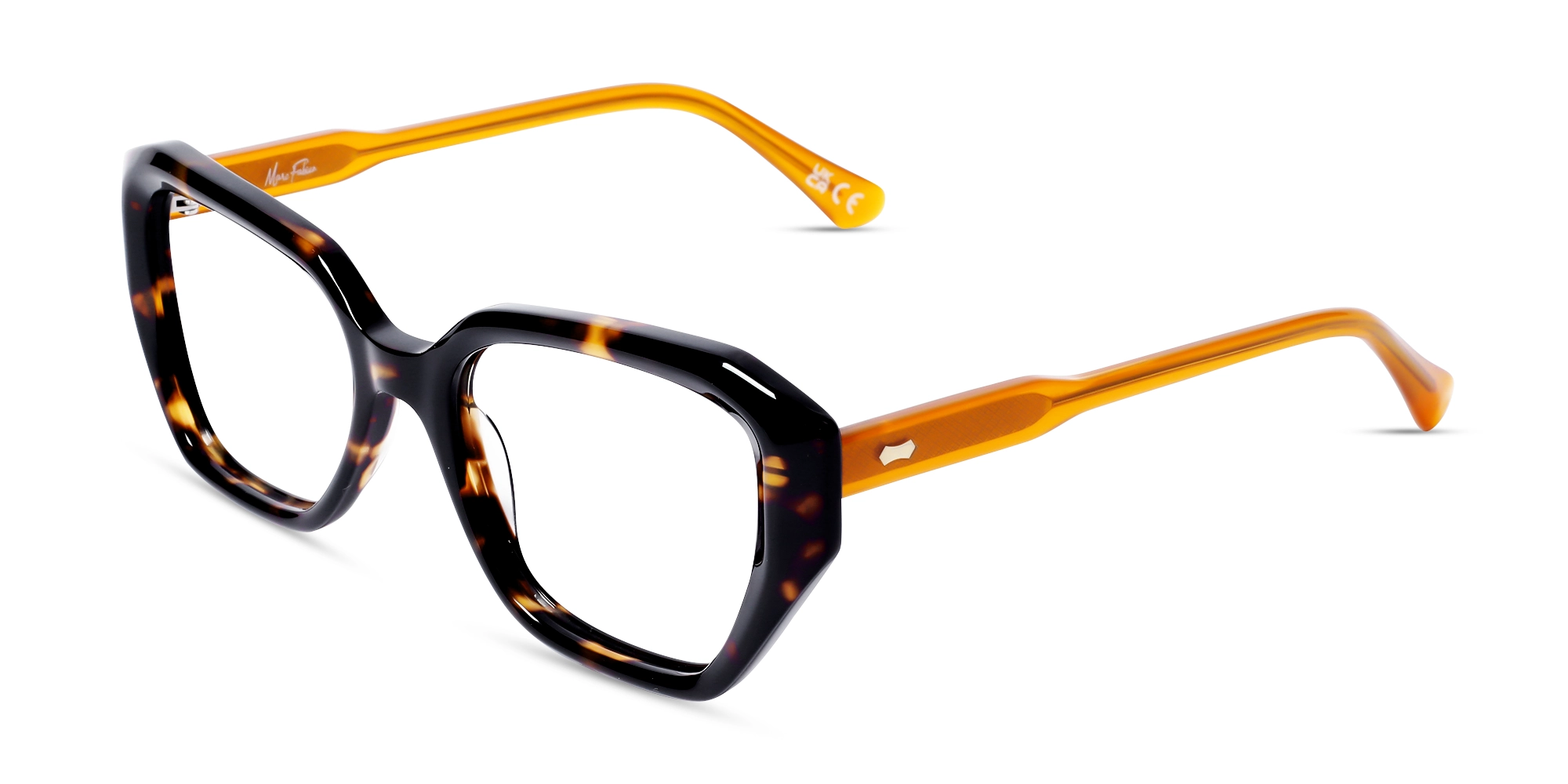Tortoise Square Geometric Acetate Glasses
