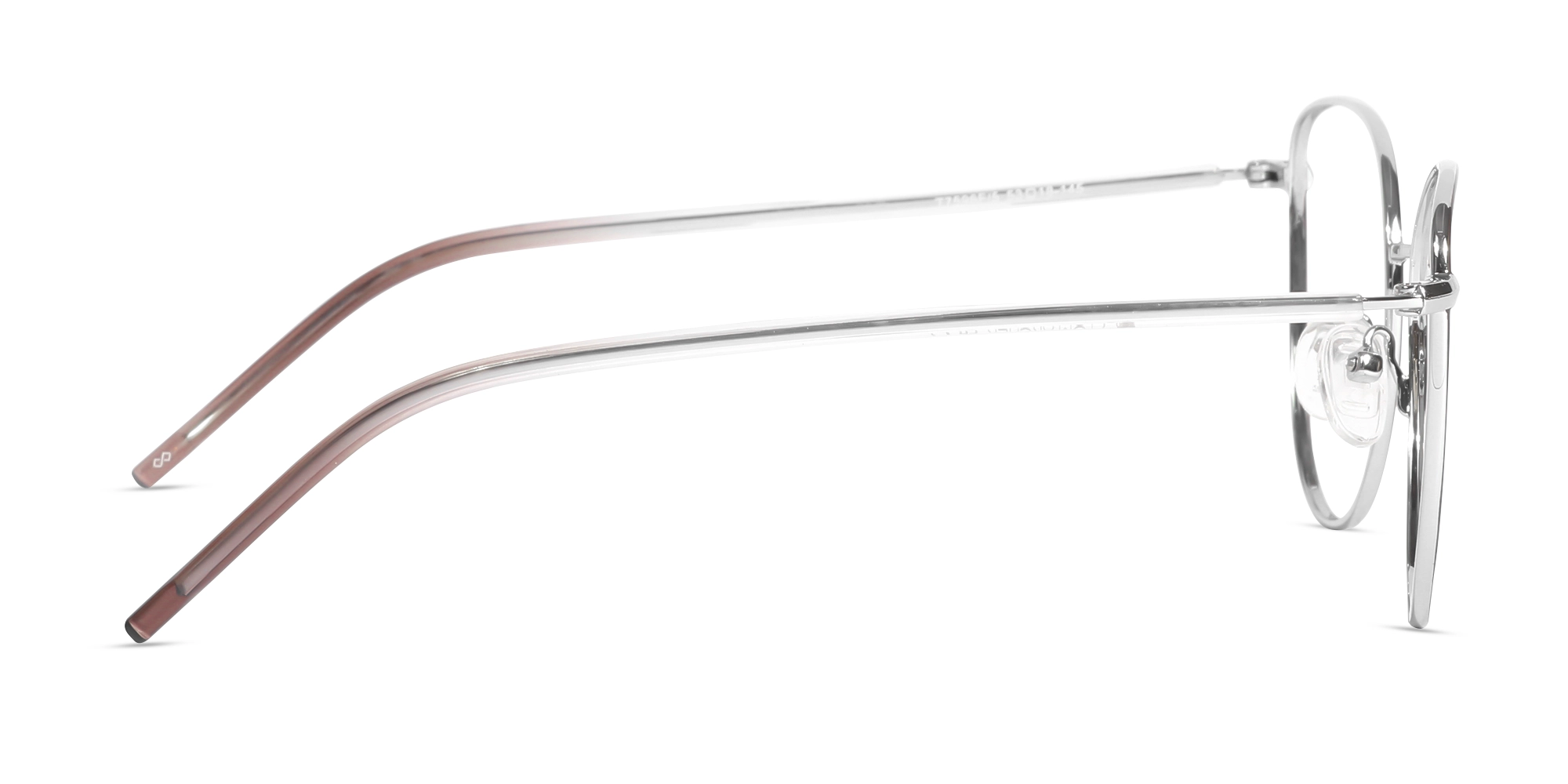 Brown & Silver Cat Eye Glasses For Women-4