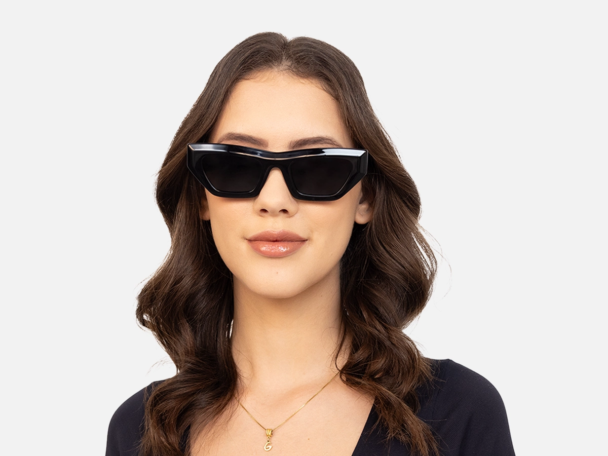 Black Cat Eye Designer Sunglasses -51
