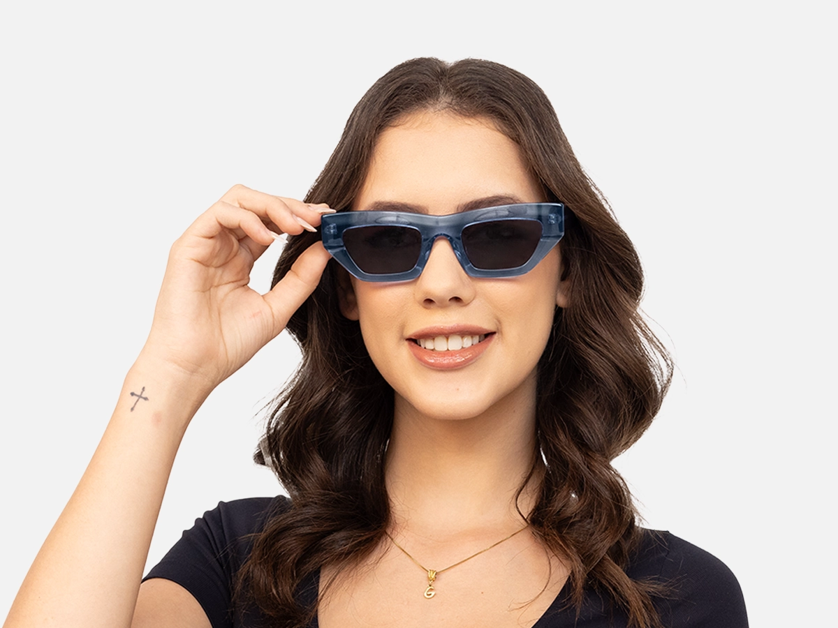 Womens Designer Cat Eye Sunglasses -54