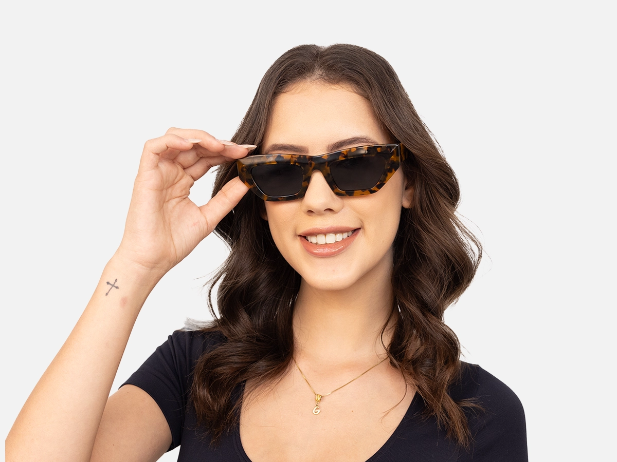 Tortoiseshell Cat Eye Sunglasses -54