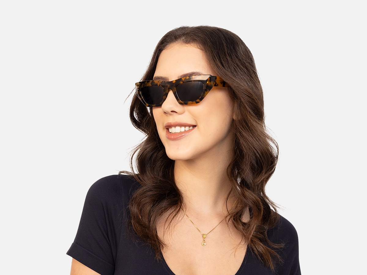 Tortoiseshell Cat Eye Sunglasses -52