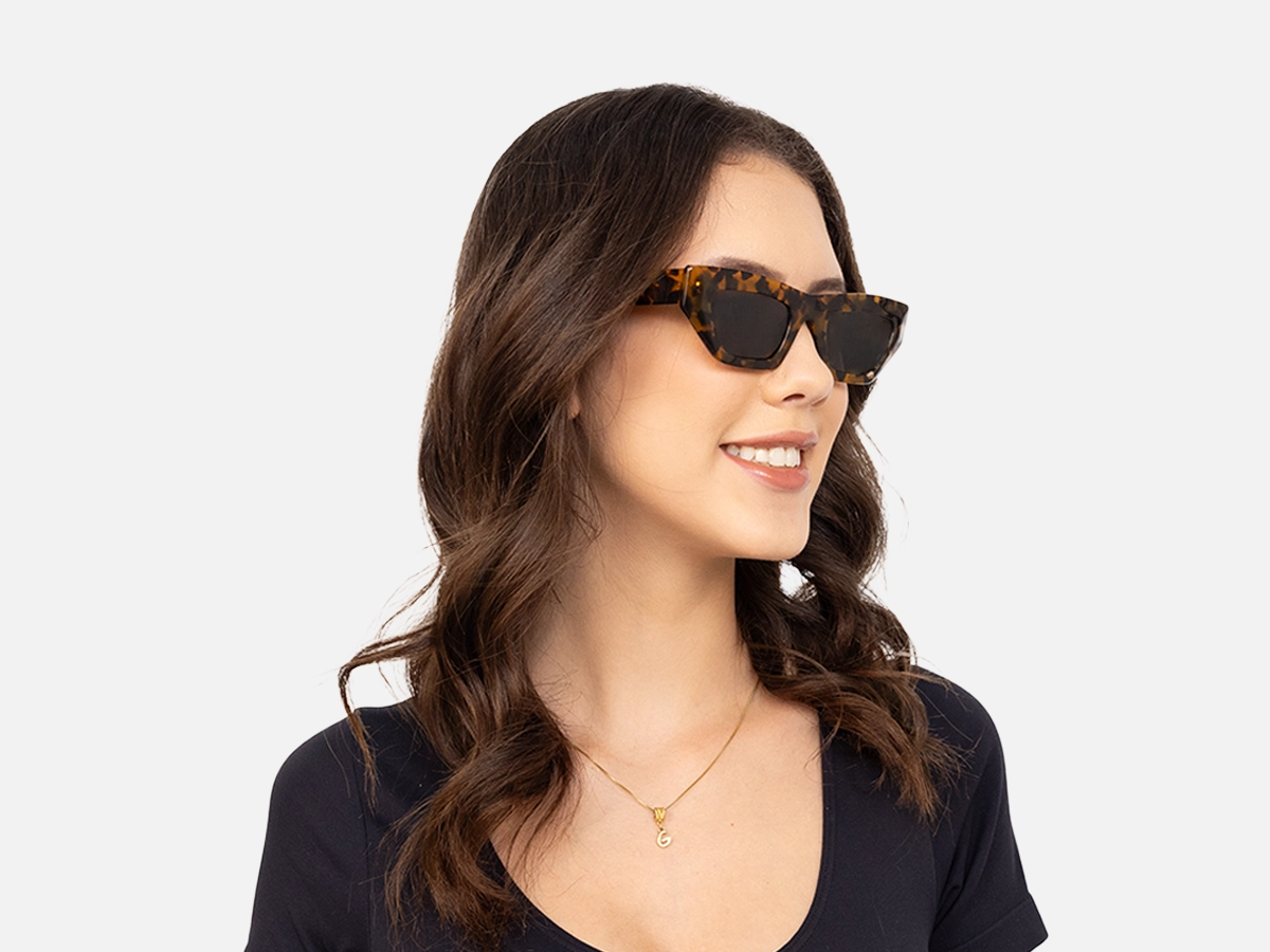 Tortoiseshell Cat Eye Sunglasses -53