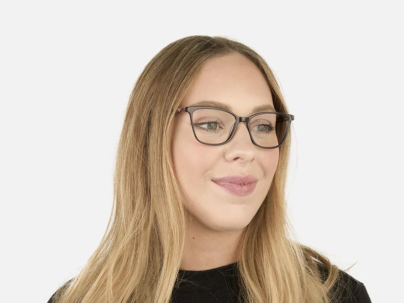 Dark Violet Rectangular Spectacles - 2