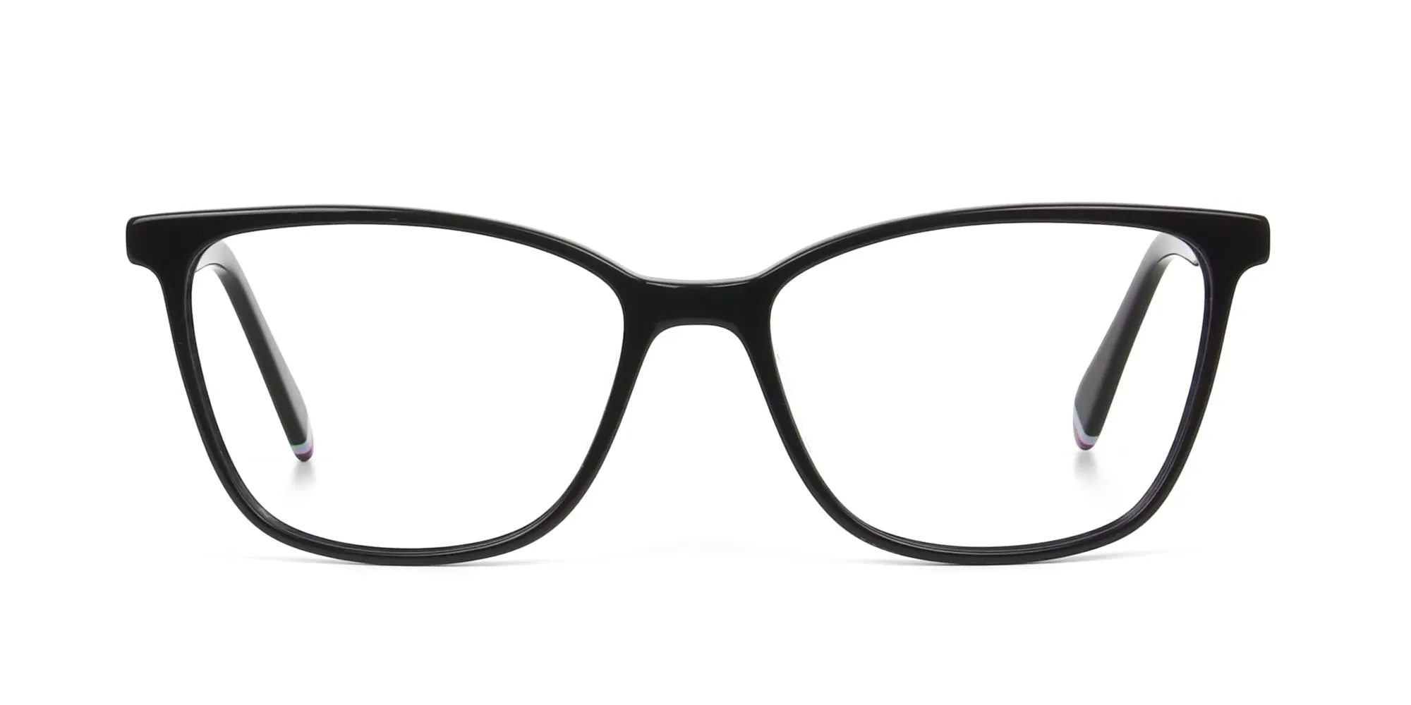 Dark Violet Rectangular Spectacles - 2