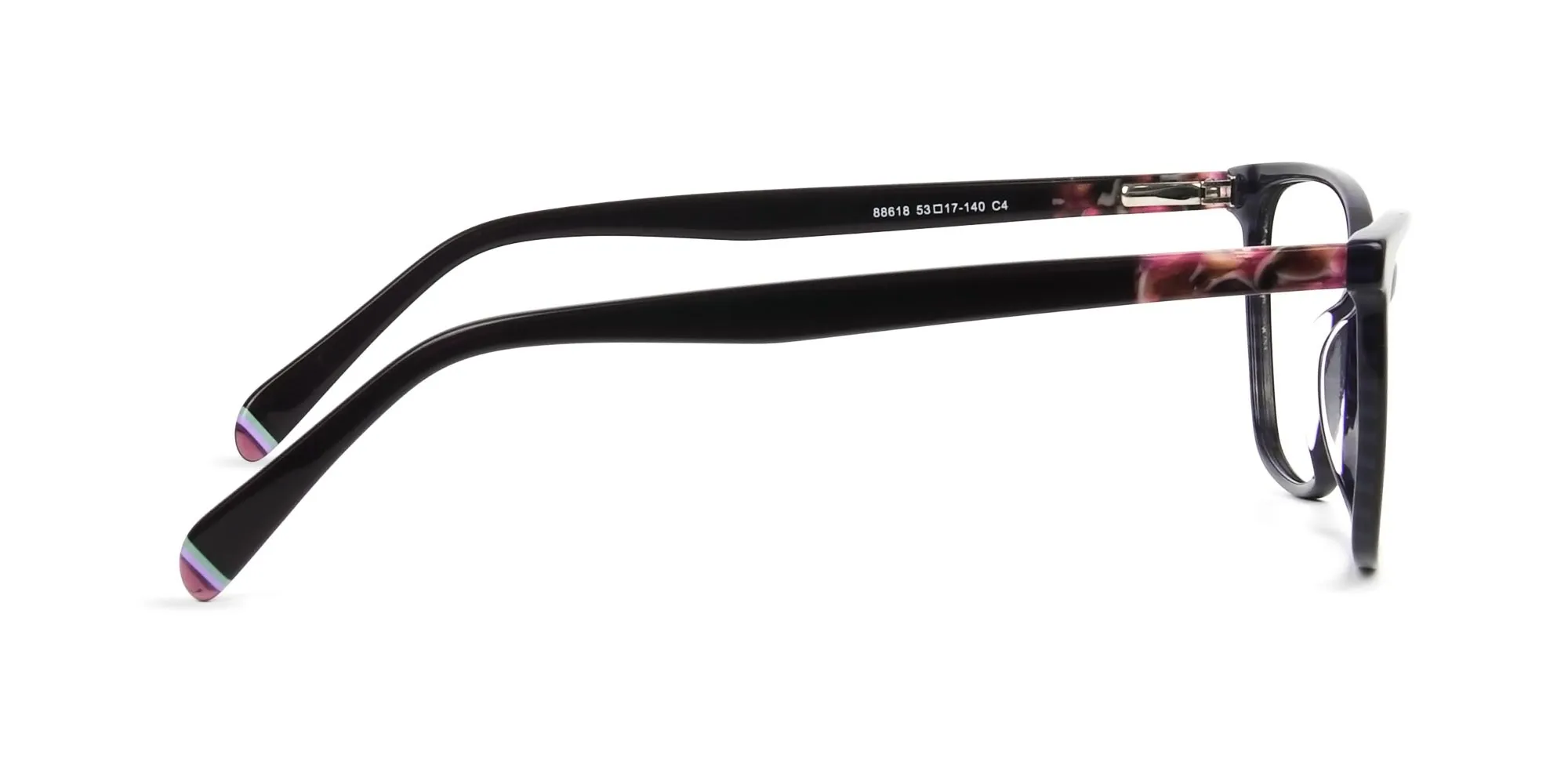 Dark Violet Rectangular Spectacles - 2