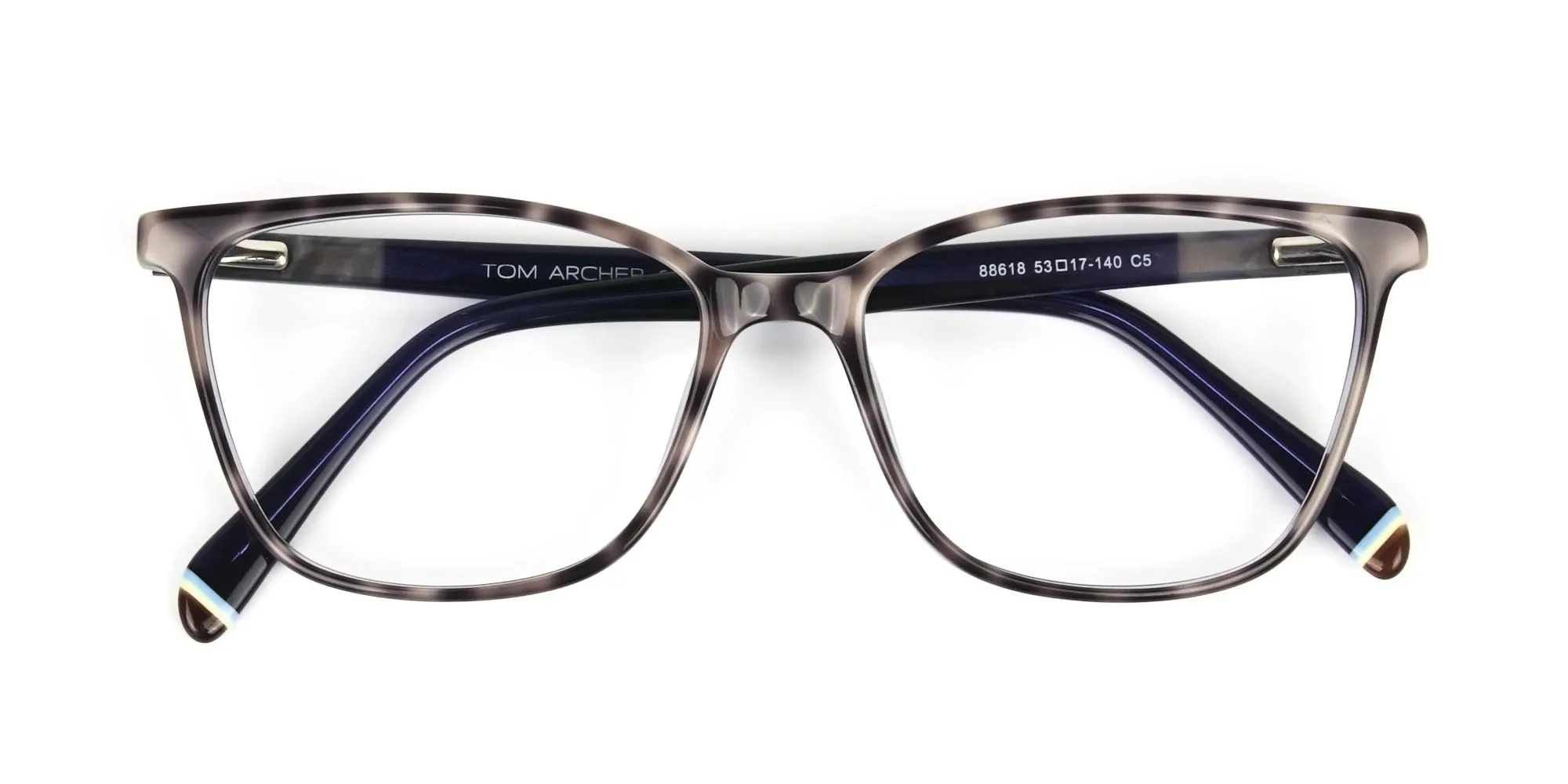Blue Marble Grey Rectangular Spectacles - 2