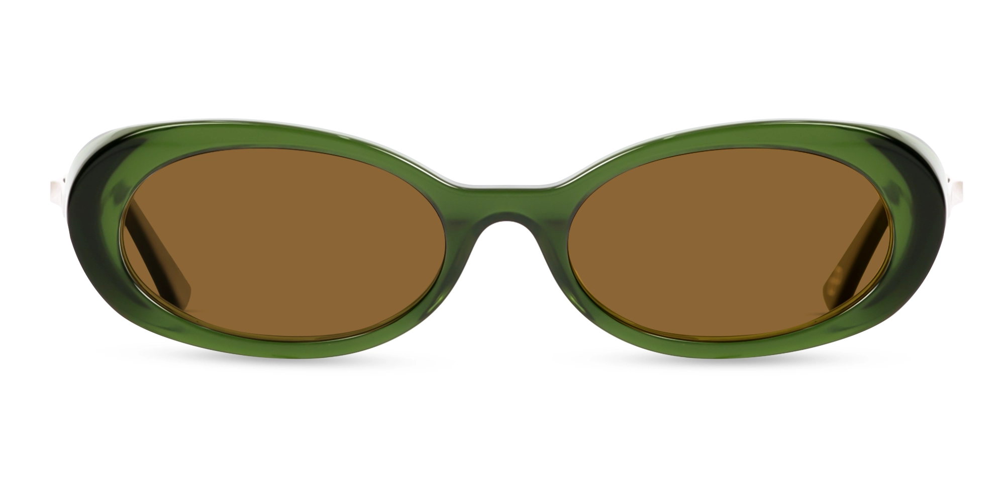 Forest Green Frame With Brown Tint Sunglasses-1